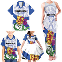 Personalized Canada Nova Scotia Province Family Matching Tank Maxi Dress and Hawaiian Shirt One Defends and The Other Conquers