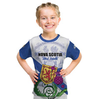 Personalized Canada Nova Scotia Province Kid T Shirt One Defends and The Other Conquers