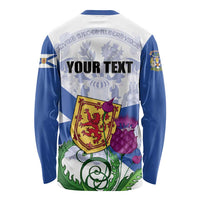 Personalized Canada Nova Scotia Province Long Sleeve Shirt One Defends and The Other Conquers