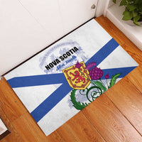 Canada Nova Scotia Province Rubber Doormat One Defends and The Other Conquers