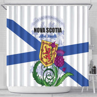 Canada Nova Scotia Province Shower Curtain One Defends and The Other Conquers