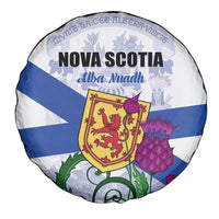 Canada Nova Scotia Province Spare Tire Cover One Defends and The Other Conquers