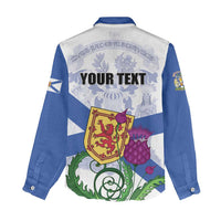 Personalized Canada Nova Scotia Province Women Casual Shirt One Defends and The Other Conquers