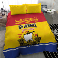 Canada New Brunswick Province Bedding Set Golden Lion Lymphad