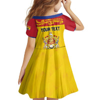 Personalized Canada New Brunswick Province Family Matching Long Sleeve Bodycon Dress and Hawaiian Shirt Golden Lion Lymphad