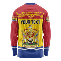 Personalized Canada New Brunswick Province Long Sleeve Shirt Golden Lion Lymphad