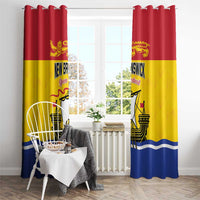 Canada New Brunswick Province Window Curtain Golden Lion Lymphad