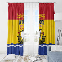 Canada New Brunswick Province Window Curtain Golden Lion Lymphad
