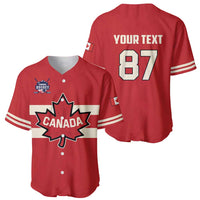 Custom Canada Hockey Baseball Jersey Canada Team Go Champions