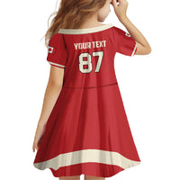 Custom Canada Hockey Family Matching Off Shoulder Maxi Dress and Hawaiian Shirt Canada Team Go Champions