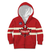 Custom Canada Hockey Kid Hoodie Canada Team Go Champions