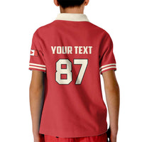 Custom Canada Hockey Kid Polo Shirt Canada Team Go Champions