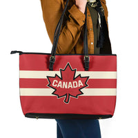 Canada Hockey Leather Tote Bag Canada Team Go Champions