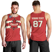 Custom Canada Hockey Men Tank Top Canada Team Go Champions