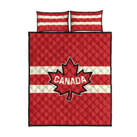 Canada Hockey Quilt Bed Set Canada Team Go Champions