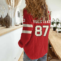 Custom Canada Hockey Women Casual Shirt Canada Team Go Champions