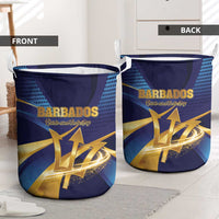 Barbados Gold Trident Laundry Basket Luxury Style