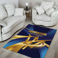 Barbados Gold Trident Area Rug Luxury Style