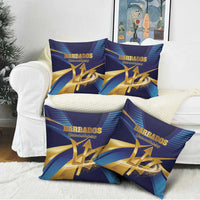 Barbados Gold Trident Pillow Cover Luxury Style