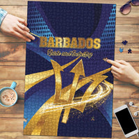 Barbados Gold Trident Puzzle Luxury Style