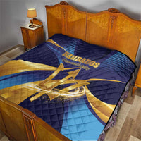 Barbados Gold Trident Quilt Luxury Style