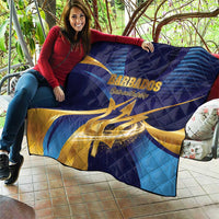 Barbados Gold Trident Quilt Luxury Style
