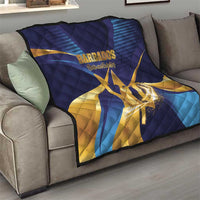 Barbados Gold Trident Quilt Luxury Style
