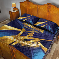 Barbados Gold Trident Quilt Bed Set Luxury Style