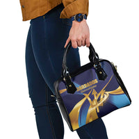 Barbados Gold Trident Shoulder Handbag Luxury Style