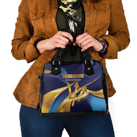 Barbados Gold Trident Shoulder Handbag Luxury Style