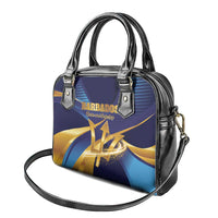 Barbados Gold Trident Shoulder Handbag Luxury Style