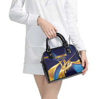 Barbados Gold Trident Shoulder Handbag Luxury Style