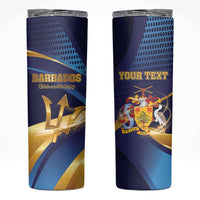 Personalized Barbados Gold Trident Skinny Tumbler Luxury Style