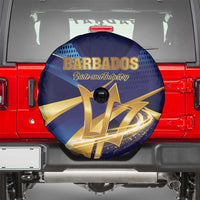 Barbados Gold Trident Spare Tire Cover Luxury Style