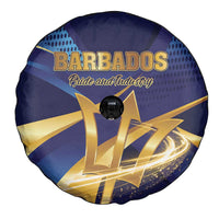Barbados Gold Trident Spare Tire Cover Luxury Style