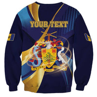 Personalized Barbados Gold Trident Sweatshirt Luxury Style