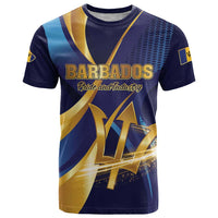 Personalized Barbados Gold Trident T Shirt Luxury Style
