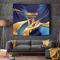 Barbados Gold Trident Tapestry Luxury Style