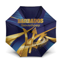 Barbados Gold Trident Umbrella Luxury Style