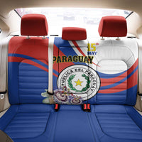 Paraguay Independence Day 2025 Back Car Seat Cover Passiflora Paz y justicia