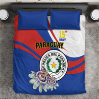 Paraguay Independence Day 2025 Bedding Set Passiflora Paz y justicia