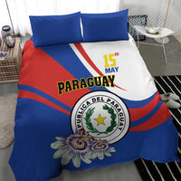 Paraguay Independence Day 2025 Bedding Set Passiflora Paz y justicia