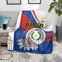 Paraguay Independence Day 2025 Blanket Passiflora Paz y justicia