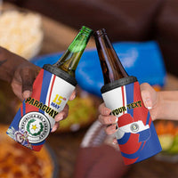 Personalized Paraguay Independence Day 2025 4 in 1 Can Cooler Tumbler Passiflora Paz y justicia