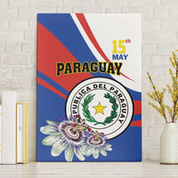 Paraguay Independence Day 2025 Canvas Wall Art Passiflora Paz y justicia