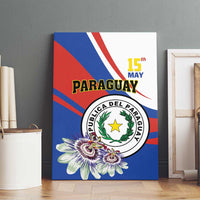 Paraguay Independence Day 2025 Canvas Wall Art Passiflora Paz y justicia