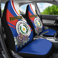 Paraguay Independence Day 2025 Car Seat Cover Passiflora Paz y justicia