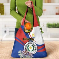Paraguay Independence Day 2025 Grocery Bag Passiflora Paz y justicia