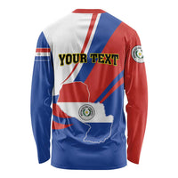 Personalized Paraguay Independence Day 2025 Long Sleeve Shirt Passiflora Paz y justicia