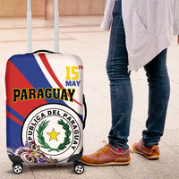 Paraguay Independence Day 2025 Luggage Cover Passiflora Paz y justicia